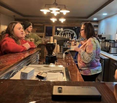 The warm, welcoming environment of The Muddy Cup Coffee Co. provides a cozy spot to stop in and enjoy a favorite beverage. Photo by Tracey Lamm